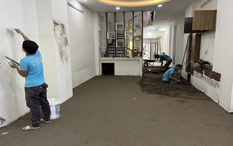 Quy trình thi công bả tường chuyên nghiệp