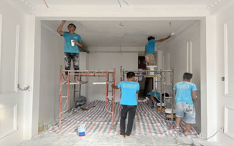 Chi phí sơn tường nhà cũ